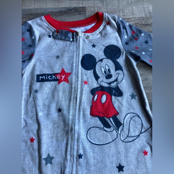 Mickey Mouse 18M Fleece Footie Pajama - Picture 2 of 7